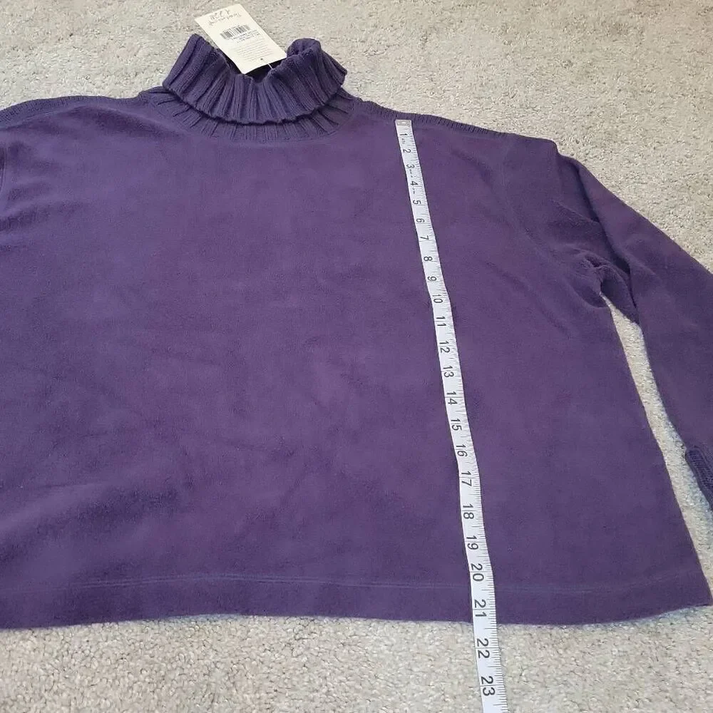 J.jill Women's Sherpa Knit Sweater Pullover Size LP